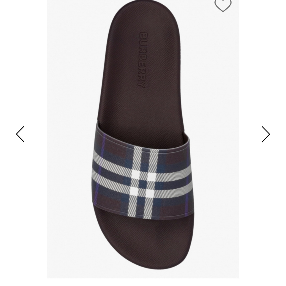 Burberry purple slides